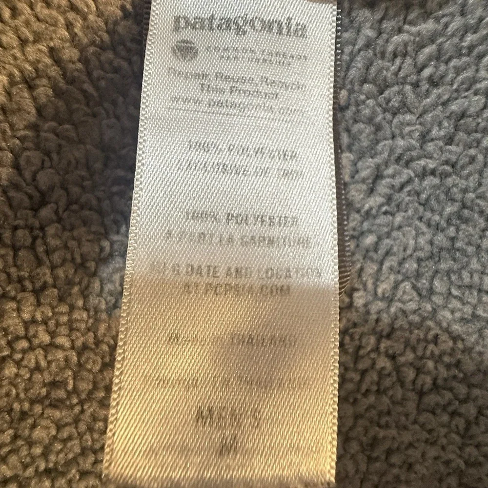 Patagonia Better Sweater Men's M Gray 1/4 Zip Fleece Pullover Jacket Pocket